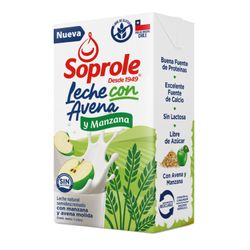 Leche Soprole Avena con Manzana 1 L