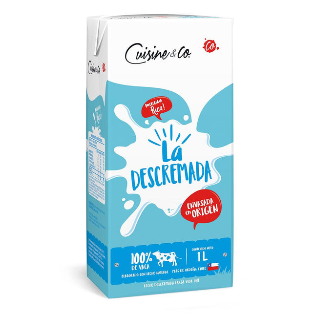 Leche Cuisine & Co Descremada 1 L