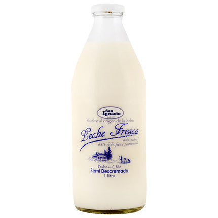 Leche San Ignacio Semidescremada 1 L