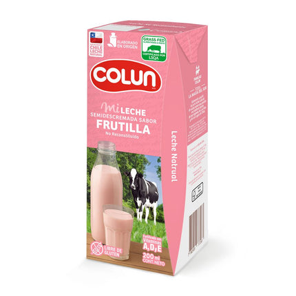 Leche Colun Semidescremada Frutilla 200 ml