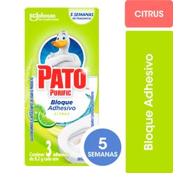 Limpiador Inodoro Pato Purific Adhesivo Cítrico 24 g