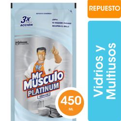 Limpiador Vidrios Mr. Músculo Repuesto 450 ml