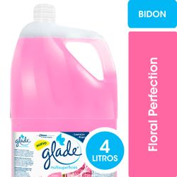 Limpiador de Pisos y Multisuperficies Glade Floral Perfection Botella 4 L