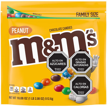 Chocolate de Leche M&M con Mani 512 g
