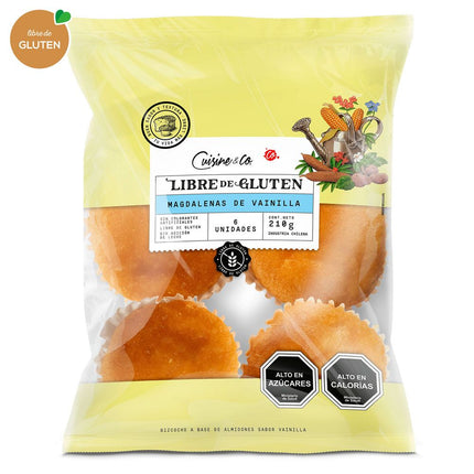 Magdalenas Cuisine & Co Vainilla Sin Gluten 210 g 6 un.