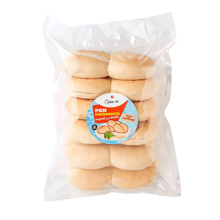 Pan Marraqueta Precocida Congelada 6 un.
