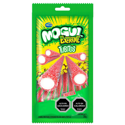 Gomitas Mogul Tubitos Extreme Frutilla 70 g
