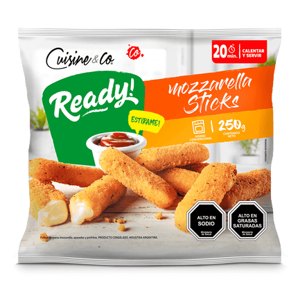 Mozzarella Sticks Congelados 270 g