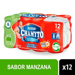Multipack 12 un. Yogurt Probiótico Chamyto Manzana 80 ml