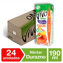 Caja 24 un. Néctar Vivo Durazno 190 ml