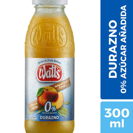 Néctar Watt's Durazno Light Boca Ancha 300 cc