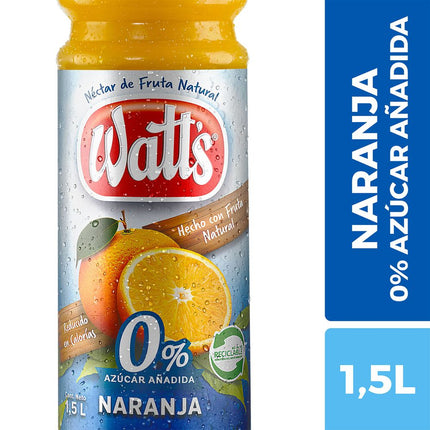 Néctar Watt's Naranja Sin Azúcar Añadida 1.5 L