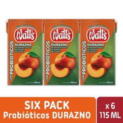 Néctar con Probióticos Watts Durazno 115 ml
