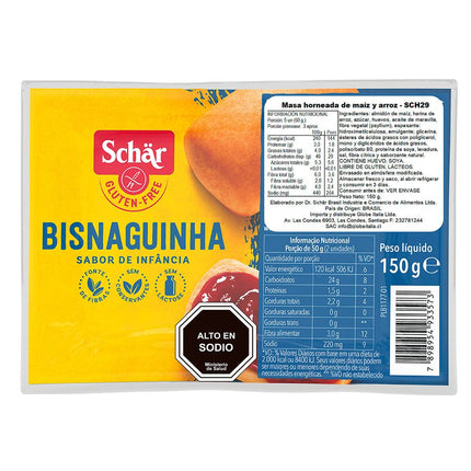 Pan Dulce Schar Bisnaguinha 150 g