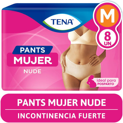 Pañal Adulto Tena Pants Mujer Color Nude Talla M 8 un.
