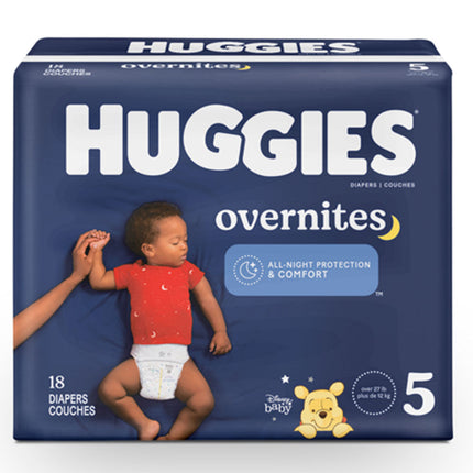 Pañales Nocturno Huggies Overnite Talla XXG 18 un.