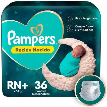 Pañales Pampers Protección Recién Nacido 36 un.