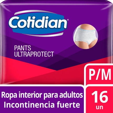 Pañales Adulto Pants Cotidian Talla P/M 16 un.