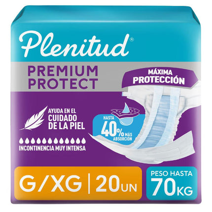 Pañales Adulto Plenitud Protect Talla G 20 un.