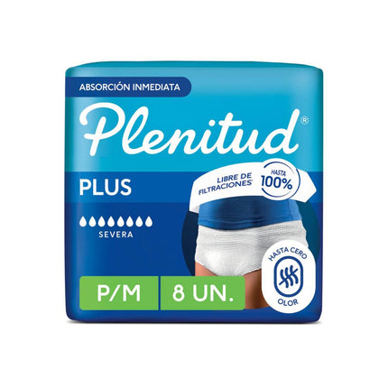 Pañales Pants Plenitud Protect Plus Talla P-M 8 un.