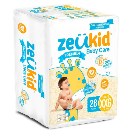 Pañales Zeukid Premium Doble Extra Grande 28 un.