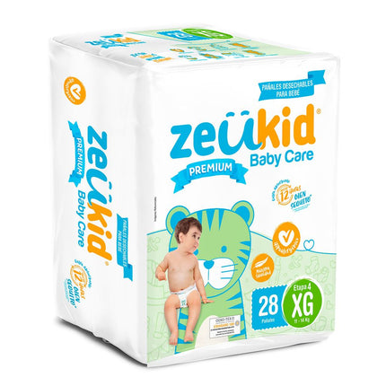 Pañales Zeukid Premium Extra Grande 28 un.