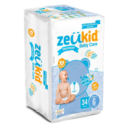 Pañales Zeukid Premium Grande 34 un.