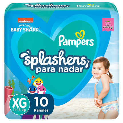 Pañales para Piscina Pampers Splashers Talla G/XG 10 un.