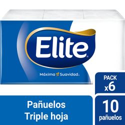 Pañuelos Elite Aloe Vera Triple Hoja 6 un.