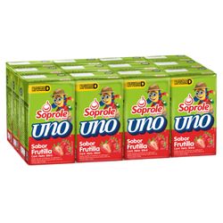 Pack 12 un. Probiótico Uno Frutilla 80 ml