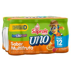 Pack 12 un. Probiótico Uno Multifruta 80 ml
