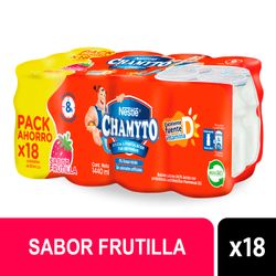 Pack 18 un. Bebida Láctea Chamyto Frutilla 80 ml