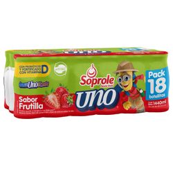 Pack 18 un. Probiótico Uno Frutilla 80 ml