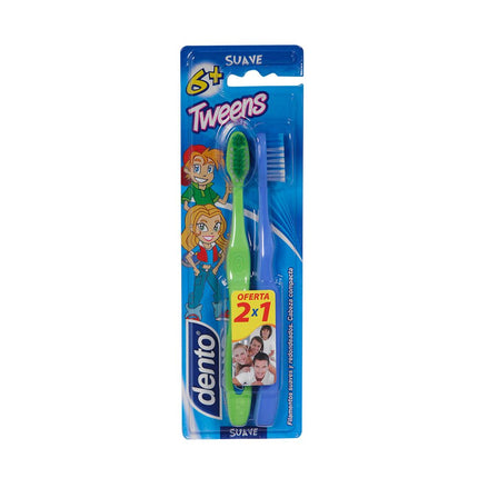 Pack 2 un. Cepillo de Dientes Dento Tweens Suave