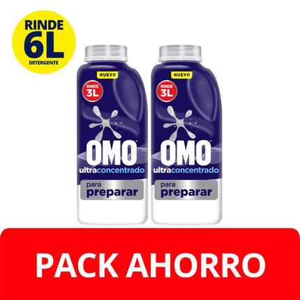 Pack 2 un. Detergente para Preparar Omo 500 ml