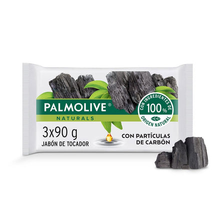Pack 3 un. Jabón de Tocador Palmolive Naturals Charcoal 90 g
