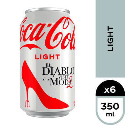 Pack 6 un. Bebida Coca-Cola Light 350 cc