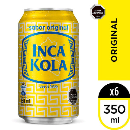 Pack 6 un. Bebida Inca Kola 350 ml