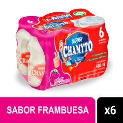 Pack 6 un. Bebida Láctea Chamyto Frambuesa 80 ml