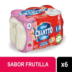 Pack 6 un. Bebida Láctea Chamyto Frutilla 80 ml