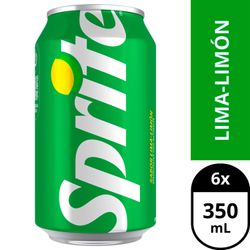 Pack 6 un. Bebida Sprite Lata 350 ml