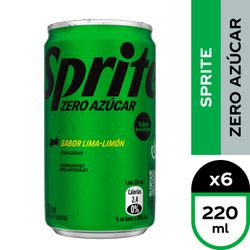 Pack 6 un. Bebida Sprite Sin Azúcar 220 ml