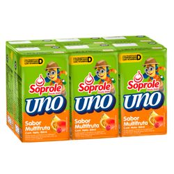 Pack 6 un. Probiótico Uno Multi Fruta 80 ml