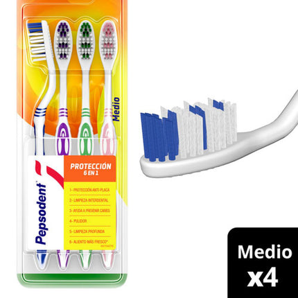 Cepillo de Dientes Pepsodent 4 un.