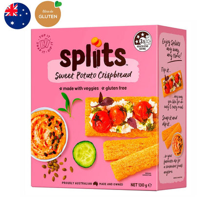 Pan Crujiente Split Sin Gluten Camote 130 g