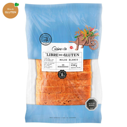 Pan Molde Cuisine & Co Blanco Sin Gluten 480 g