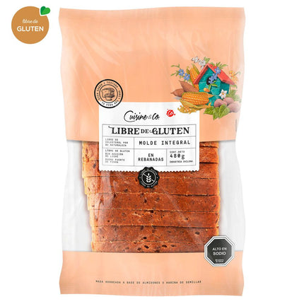 Pan Molde Cuisine & Co Integral Sin Gluten 480 g