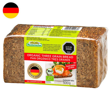 Pan Centeno Mestemacher Orgánico con Avena y Cebada 500 g