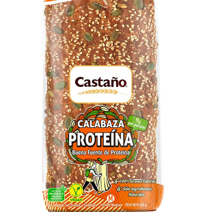 Pan Molde Integral Calabaza Proteína 400 g