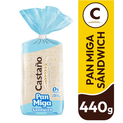 Pan Molde Castaño Miga Sándwich Sin Borde 440 g